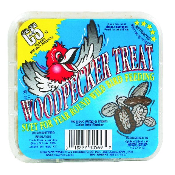 C&S Products Products Woodpecker Treat Assorted Species Beef Suet Wild Bird Food 11 oz 12569